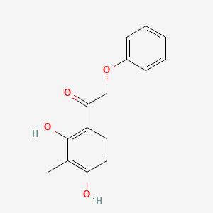 molecular formula C15H14O4 B11139880 1-(2,4-Dihydroxy-3-methylphenyl)-2-phenoxyethanone 