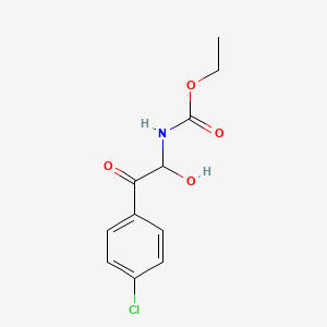 molecular formula C11H12ClNO4 B11140237 ethyl N-[2-(4-chlorophenyl)-1-hydroxy-2-oxoethyl]carbamate 
