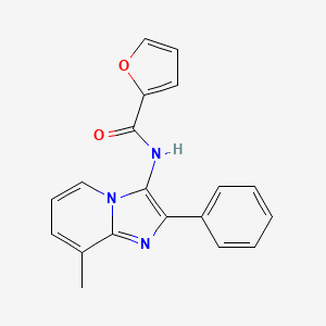 molecular formula C19H15N3O2 B11140258 N-(8-methyl-2-phenylimidazo[1,2-a]pyridin-3-yl)furan-2-carboxamide 