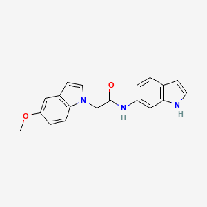 molecular formula C19H17N3O2 B11140351 N-1H-indol-6-yl-2-(5-methoxy-1H-indol-1-yl)acetamide 