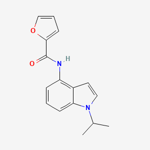 molecular formula C16H16N2O2 B11140390 N-(1-isopropyl-1H-indol-4-yl)-2-furamide 