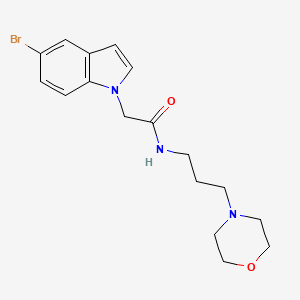 molecular formula C17H22BrN3O2 B11141452 2-(5-bromo-1H-indol-1-yl)-N-[3-(4-morpholinyl)propyl]acetamide 