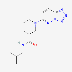 molecular formula C14H21N7O B11141746 N-isobutyl-1-[1,2,3,4]tetraazolo[1,5-b]pyridazin-6-yl-3-piperidinecarboxamide 