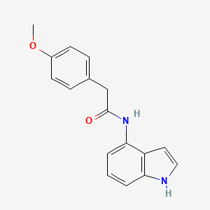 molecular formula C17H16N2O2 B11141778 N-(1H-indol-4-yl)-2-(4-methoxyphenyl)acetamide 