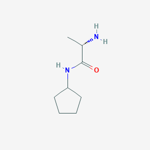molecular formula C8H16N2O B111418 (2S)-2-amino-N-cyclopentylpropanamide CAS No. 1217767-70-8