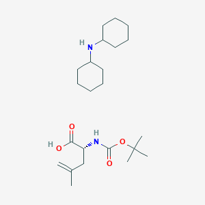 molecular formula C23H42N2O4 B111420 N-cyclohexylcyclohexanamine;(2R)-4-methyl-2-[(2-methylpropan-2-yl)oxycarbonylamino]pent-4-enoic acid CAS No. 1217776-08-3