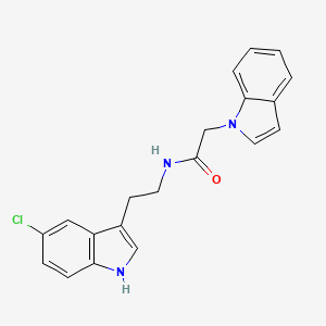 molecular formula C20H18ClN3O B11142460 N-[2-(5-chloro-1H-indol-3-yl)ethyl]-2-(1H-indol-1-yl)acetamide 