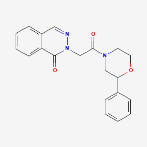 molecular formula C20H19N3O3 B11142778 2-[2-oxo-2-(2-phenylmorpholino)ethyl]-1(2H)-phthalazinone 