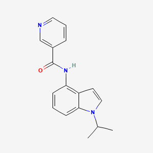 molecular formula C17H17N3O B11142841 N-(1-isopropyl-1H-indol-4-yl)nicotinamide 