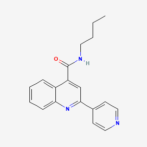 molecular formula C19H19N3O B11143288 N-butyl-2-(pyridin-4-yl)quinoline-4-carboxamide 