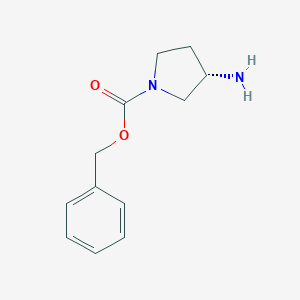 molecular formula C12H16N2O2 B111433 (S)-1-Cbz-3-Aminopyrrolidine CAS No. 122536-72-5