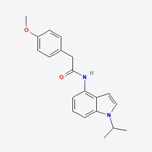 molecular formula C20H22N2O2 B11143660 N-(1-isopropyl-1H-indol-4-yl)-2-(4-methoxyphenyl)acetamide 