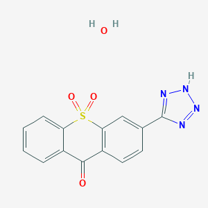 3-(1H-Tetrazol-5-yl)-9H-thioxanthen-9-one 10,10-dioxide monohydrate