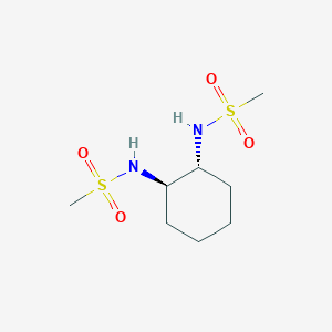 molecular formula C8H18N2O4S2 B111441 N,N'-((1R,2R)-cyclohexane-1,2-diyl)dimethanesulfonamide CAS No. 122833-58-3