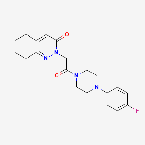 molecular formula C20H23FN4O2 B11144149 2-{2-[4-(4-fluorophenyl)piperazino]-2-oxoethyl}-5,6,7,8-tetrahydro-3(2H)-cinnolinone 