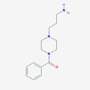 molecular formula C14H21N3O B011145 3-(4-Benzoylpiperazinyl)propanamine CAS No. 102391-96-8