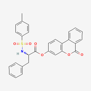 molecular formula C29H23NO6S B11146194 (6-oxobenzo[c]chromen-3-yl) (2S)-2-[(4-methylphenyl)sulfonylamino]-3-phenylpropanoate 