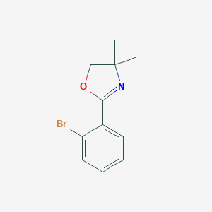 molecular formula C11H12BrNO B111464 2-(2-Bromophenyl)-4,4-dimethyl-4,5-dihydro-1,3-oxazole CAS No. 32664-13-4