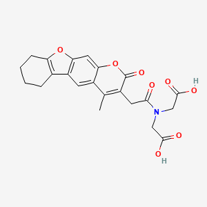 molecular formula C22H21NO8 B11149017 N-(carboxymethyl)-N-[(4-methyl-2-oxo-6,7,8,9-tetrahydro-2H-[1]benzofuro[3,2-g]chromen-3-yl)acetyl]glycine 