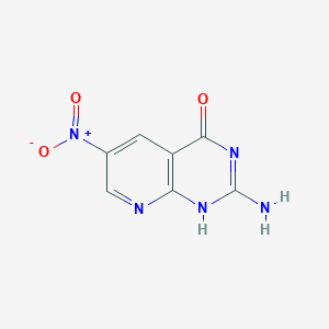 molecular formula C7H5N5O3 B111496 2-amino-6-nitro-1H-pyrido[2,3-d]pyrimidin-4-one CAS No. 40769-83-3