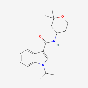 molecular formula C19H26N2O2 B11150656 N-(2,2-dimethyltetrahydro-2H-pyran-4-yl)-1-isopropyl-1H-indole-3-carboxamide 