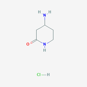 molecular formula C5H11ClN2O B111523 4-Aminopiperidin-2-one hydrochloride CAS No. 1260883-24-6
