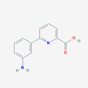 molecular formula C12H10N2O2 B111536 6-(3-Aminophenyl)picolinic acid CAS No. 1261925-21-6