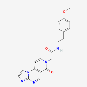 molecular formula C20H19N5O3 B11153647 N-[2-(4-methoxyphenyl)ethyl]-2-(6-oxoimidazo[1,2-a]pyrido[3,4-e]pyrimidin-7(6H)-yl)acetamide 