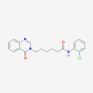 molecular formula C20H20ClN3O2 B11153674 N-(2-chlorophenyl)-6-(4-oxoquinazolin-3(4H)-yl)hexanamide 