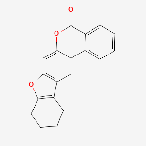 molecular formula C19H14O3 B11154543 9,10,11,12-tetrahydro-5H-benzo[c][1]benzofuro[3,2-g]chromen-5-one 
