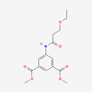molecular formula C15H19NO6 B11155715 Dimethyl 5-[(3-ethoxypropanoyl)amino]benzene-1,3-dicarboxylate 