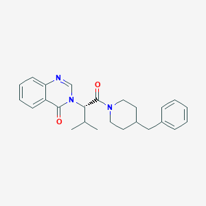 molecular formula C25H29N3O2 B11155914 3-[(2S)-1-(4-benzylpiperidin-1-yl)-3-methyl-1-oxobutan-2-yl]quinazolin-4(3H)-one 