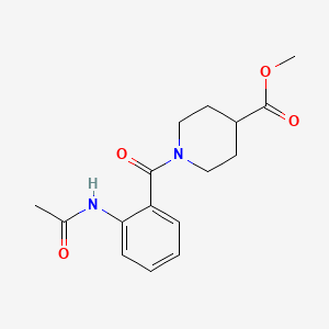 molecular formula C16H20N2O4 B11155938 Methyl 1-(2-acetamidobenzoyl)piperidine-4-carboxylate 