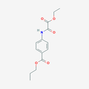 molecular formula C14H17NO5 B11155942 Propyl 4-{[ethoxy(oxo)acetyl]amino}benzoate 