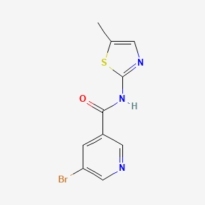 molecular formula C10H8BrN3OS B11156428 5-bromo-N-(5-methyl-1,3-thiazol-2-yl)pyridine-3-carboxamide 