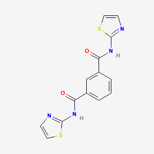 molecular formula C14H10N4O2S2 B11156467 N,N'-Bis(2-thiazolyl)isophthalamide 
