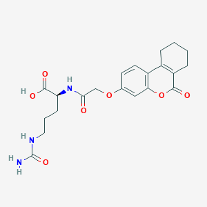 molecular formula C21H25N3O7 B11156542 N-[2-[(7,8,9,10-tetrahydro-6-oxo-6h-dibenzo[b,d]pyran-3-yl)oxy]acetyl]citrulline 
