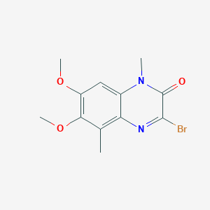 3-Bromomethyl-6,7-dimethoxy-1-methyl-2(H)-quinoxalinone