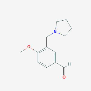 4-Methoxy-3-(pyrrolidin-1-ylmethyl)benzaldehyde
