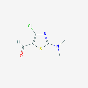 molecular formula C6H7ClN2OS B111599 4-Chloro-2-(dimethylamino)-1,3-thiazole-5-carbaldehyde CAS No. 129865-54-9