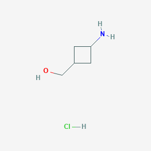 molecular formula C5H12ClNO B111603 (3-Aminocyclobutyl)methanol hydrochloride CAS No. 130369-06-1