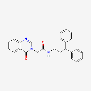 molecular formula C25H23N3O2 B11161465 N-(3,3-diphenylpropyl)-2-(4-oxoquinazolin-3(4H)-yl)acetamide 