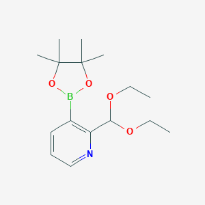 2-(Diethoxymethyl)-3-(4,4,5,5-tetramethyl-1,3,2-dioxaborolan-2-yl)pyridine