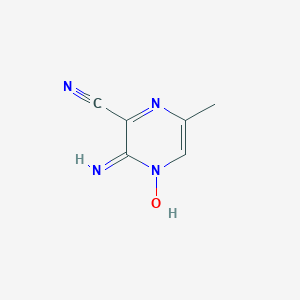 molecular formula C6H6N4O B011163 2-Amino-3-cyano-5-methylpyrazine 1-oxide CAS No. 19994-56-0