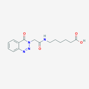 molecular formula C15H18N4O4 B11163663 6-{[(4-oxo-1,2,3-benzotriazin-3(4H)-yl)acetyl]amino}hexanoic acid CAS No. 899410-13-0