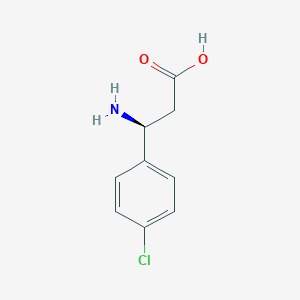 molecular formula C9H10ClNO2 B111647 (S)-3-Amino-3-(4-chloro-phenyl)-propionic acid CAS No. 131690-60-3