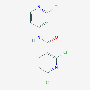 molecular formula C11H6Cl3N3O B11164894 2,6-dichloro-N~3~-(2-chloro-4-pyridyl)nicotinamide 