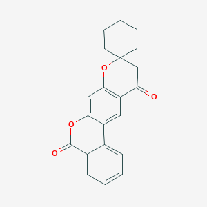 molecular formula C21H18O4 B11164941 5H-spiro[benzo[c]pyrano[3,2-g]chromene-9,1'-cyclohexane]-5,11(10H)-dione 