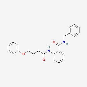 molecular formula C24H24N2O3 B11165182 N-benzyl-2-[(4-phenoxybutanoyl)amino]benzamide 