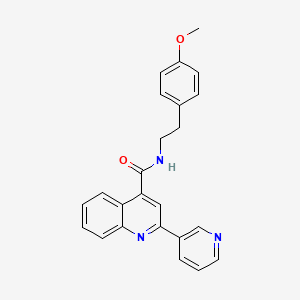 molecular formula C24H21N3O2 B11165380 N-(4-methoxyphenethyl)-2-(3-pyridyl)-4-quinolinecarboxamide 